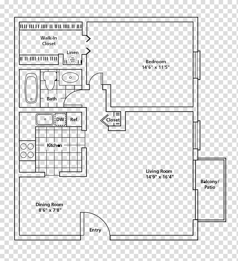 Colony Club Apartments and Townhomes Floor plan Townhouse, closet transparent background PNG clipart