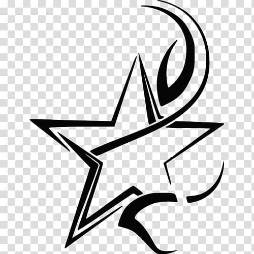 Tattoo Nautical star Five-pointed star, star transparent background PNG clipart
