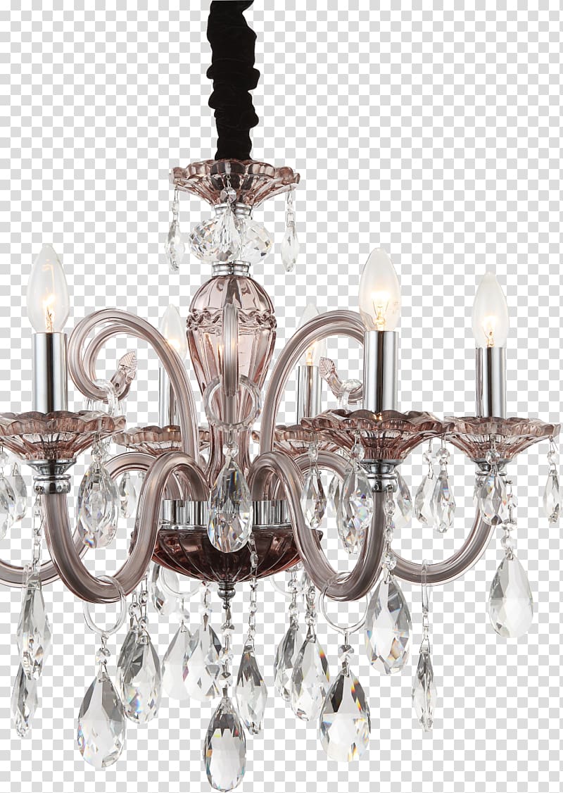Chandelier Light fixture Lamp Shades Incandescent light bulb, lustre transparent background PNG clipart