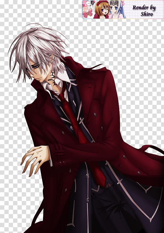 Zero Kiryu Kaname Kuran Anime Vampire Knight, Anime transparent background PNG clipart