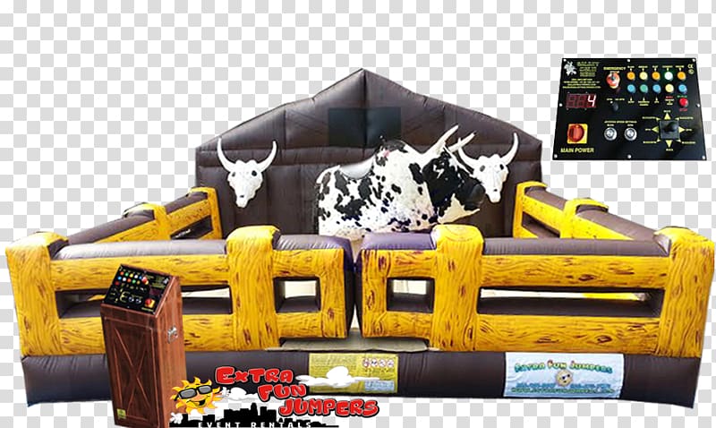 Extra Fun Jumpers & Event Rentals Renting Mechanical bull Inflatable Bouncers, mechanical bull transparent background PNG clipart