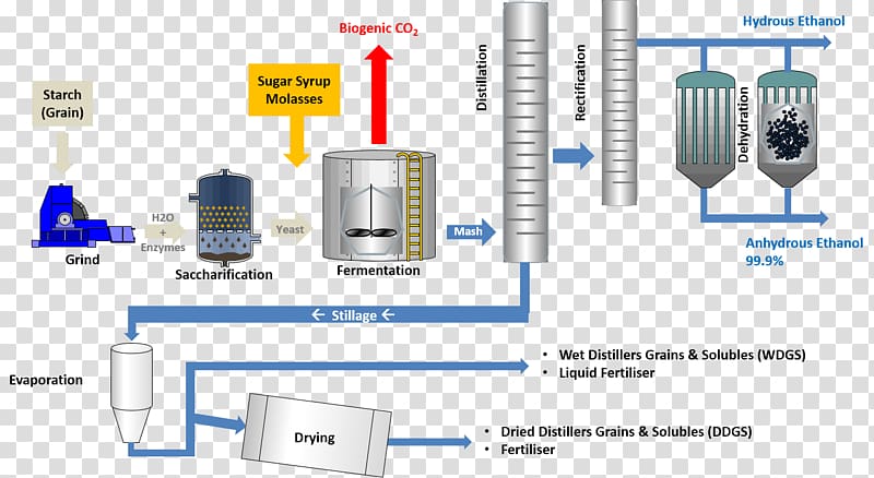 Ethanol fuel Cellulosic ethanol Fermentation Starch, technology transparent background PNG clipart