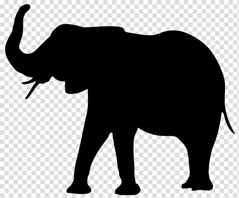 Silhouette Animal , Elephant transparent background PNG clipart