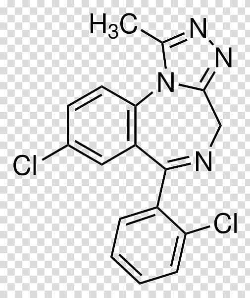 Etizolam Alprazolam Benzodiazepine Molecule Drug, Kalma transparent background PNG clipart