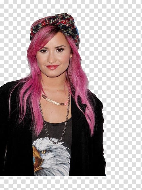 Demi Lovato The Neon Lights Tour Color Singer Hair, demi lovato transparent background PNG clipart