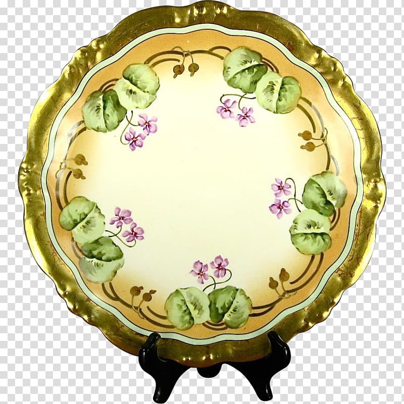 Canton of Limoges-5 Plate Porcelain China painting, Plate transparent background PNG clipart