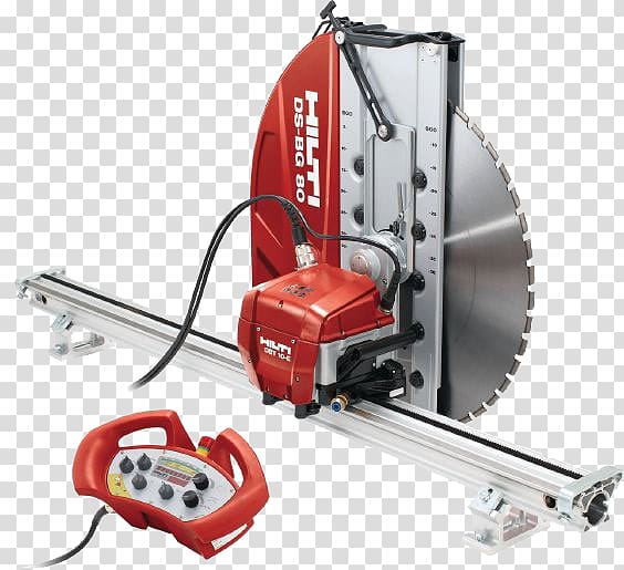 Concrete saw Hilti Cutting Augers, concrete rail transparent background PNG clipart