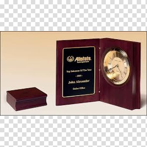 Clock Commemorative plaque Award Rosewood Engraving, clock transparent background PNG clipart