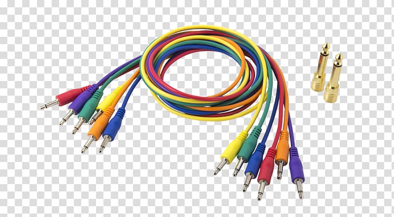 Patch cable Modular synthesizer Phone connector Electrical cable Category 6 cable, Arp Instruments transparent background PNG clipart