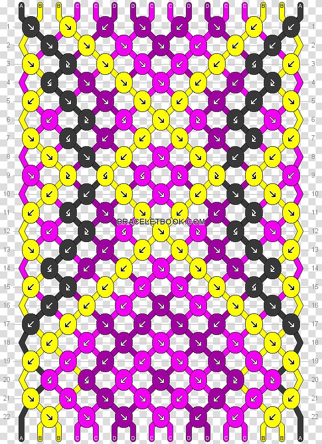 Friendship bracelet Zigzag Pattern, friendship bracelet pattern transparent background PNG clipart