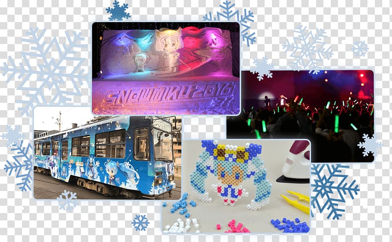 Sapporo Snow Festival Hatsune Miku 雪未來 Crypton Future Media, hatsune miku transparent background PNG clipart