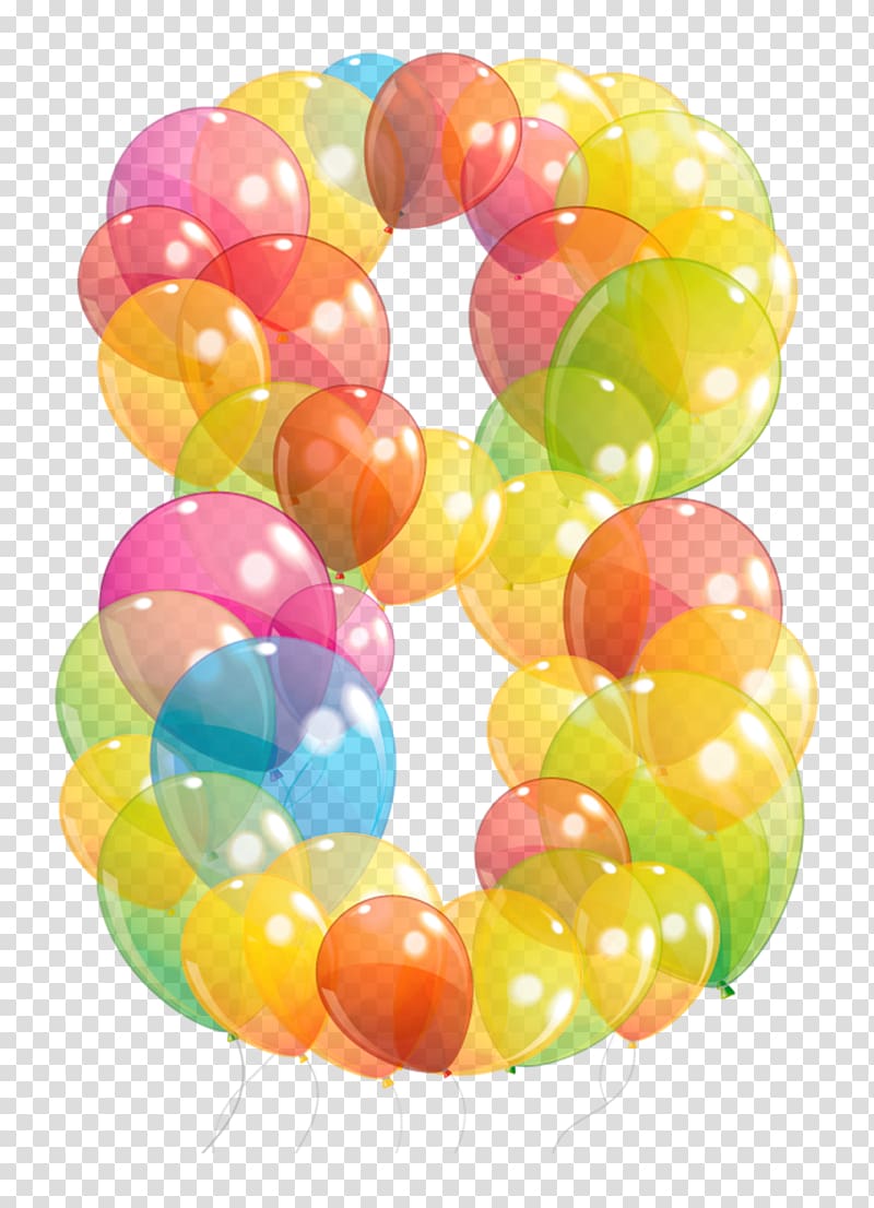 Balloon Birthday Encapsulated PostScript Alphabet, balloons transparent background PNG clipart