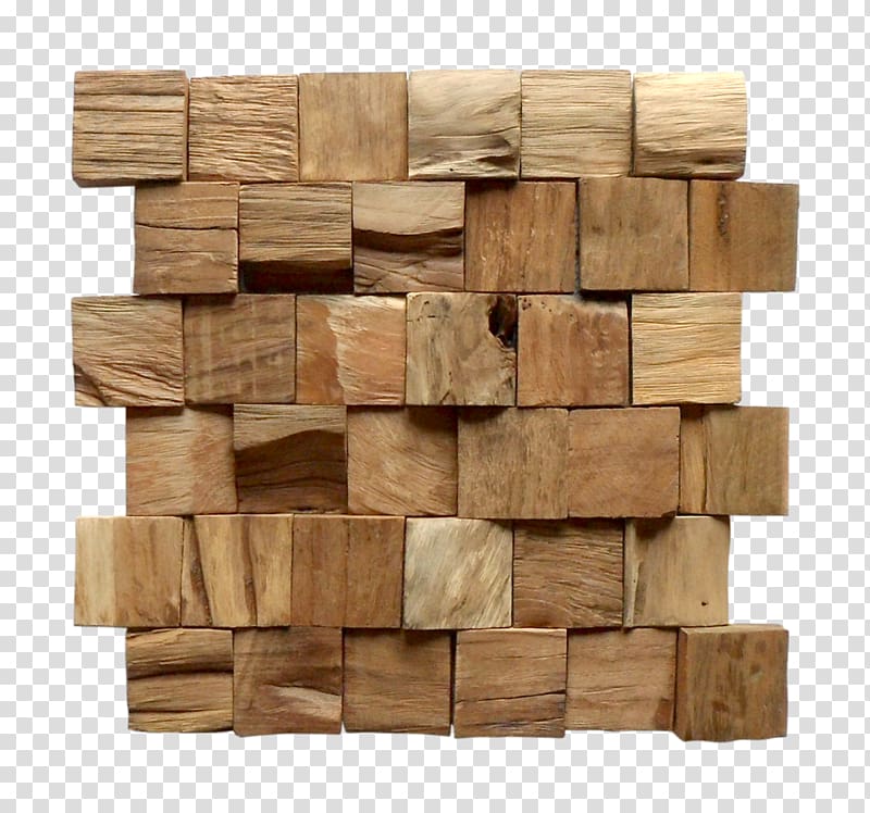 Wood Kayu Jati Mosaic Floor Tile, wood material transparent background PNG clipart