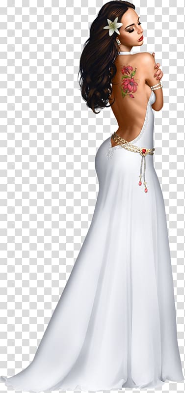 Wedding dress Woman , woman transparent background PNG clipart