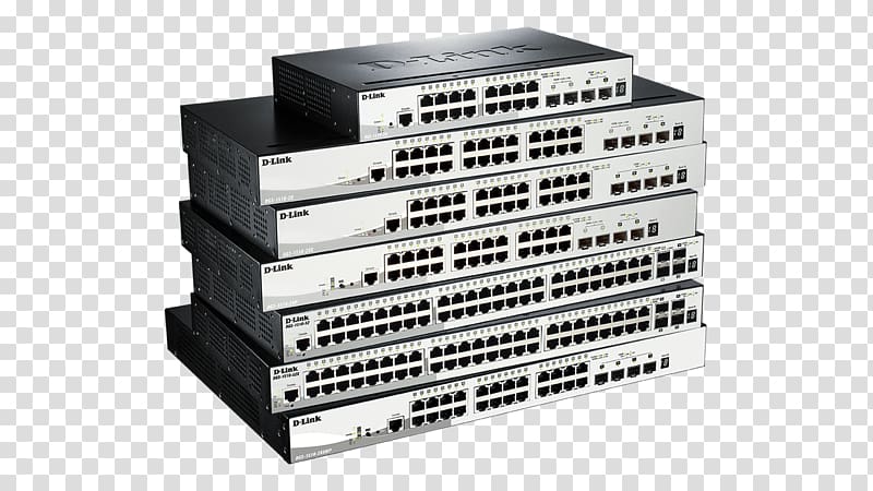 10 Gigabit Ethernet Network switch D-Link, 10 Gigabit Ethernet transparent background PNG clipart