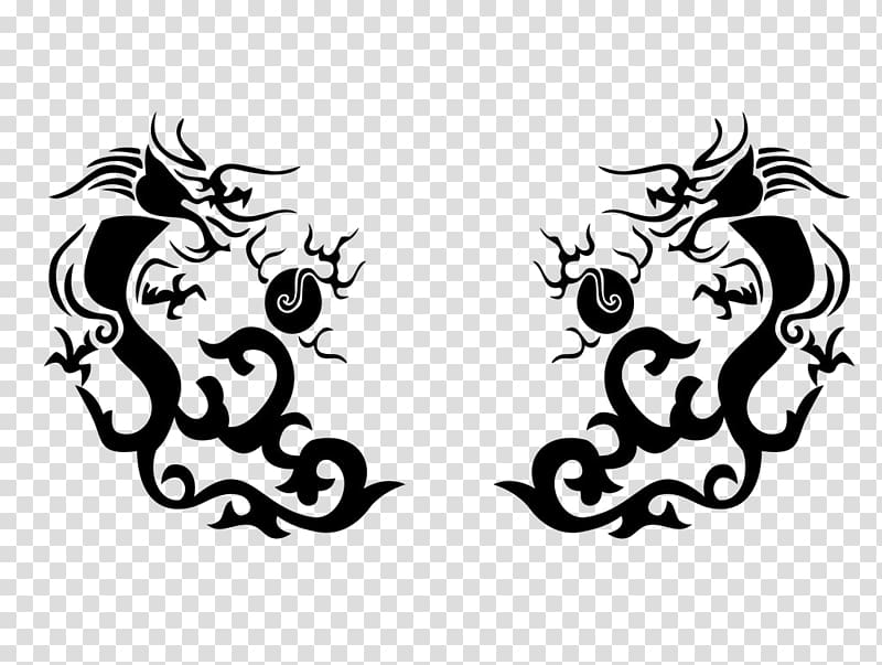 Chinese dragon Tattoo , Chinese dragon transparent background PNG clipart