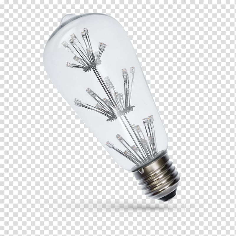 Lighting Edison screw LED lamp Fassung Light-emitting diode, Led Filament transparent background PNG clipart