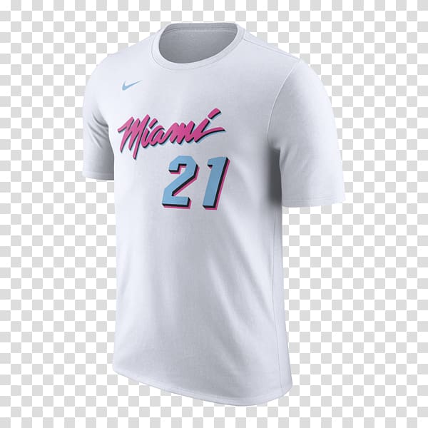 T-shirt Miami Heat Sports Fan Jersey Nike, T-shirt transparent background PNG clipart