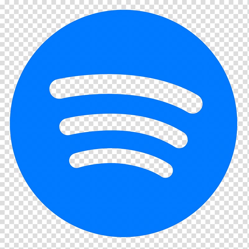 Blue Spotify logo (png icon)