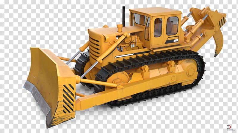 Bulldozer Machine Wheel tractor-scraper, bulldozer transparent background PNG clipart