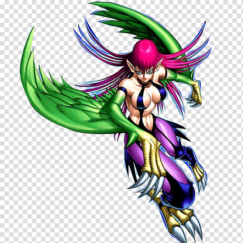 Harpy Art Yu-Gi-Oh! Duel Links Leafa, lady transparent background PNG clipart