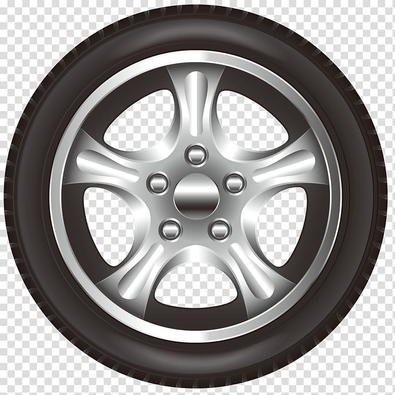 Car Wheel Tire Rim, Front car wheel hub transparent background PNG clipart