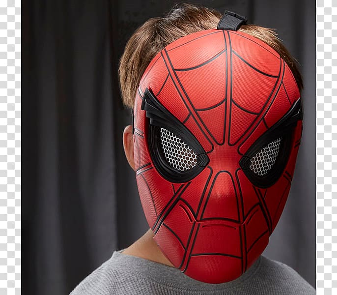 Spider-Man Iron Man Mask Toy Hasbro, Mask spiderman transparent background PNG clipart