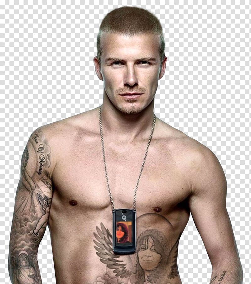 man haf naked, David Beckham Manchester United F.C. , David Beckham transparent background PNG clipart