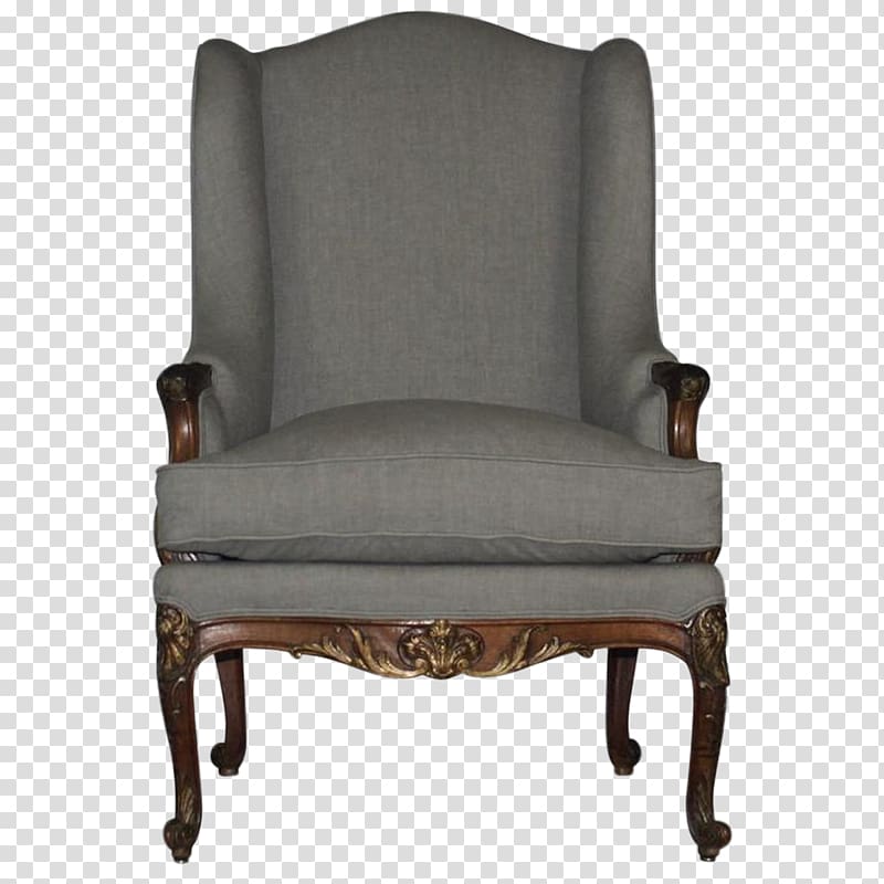 Club chair French furniture Foot Rests, chair transparent background PNG clipart