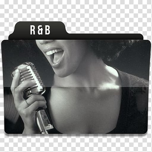 woman singing poster, microphone, RB 1 transparent background PNG clipart