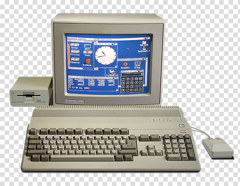 Amiga 500 Plus Commodore International Commodore 64, Computer transparent background PNG clipart