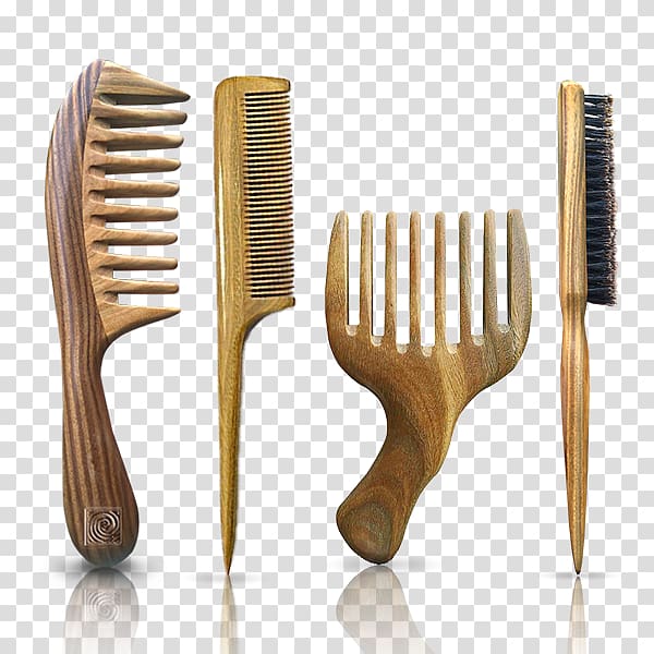 Comb Brush Afro-textured hair Rattail, comb transparent background PNG clipart