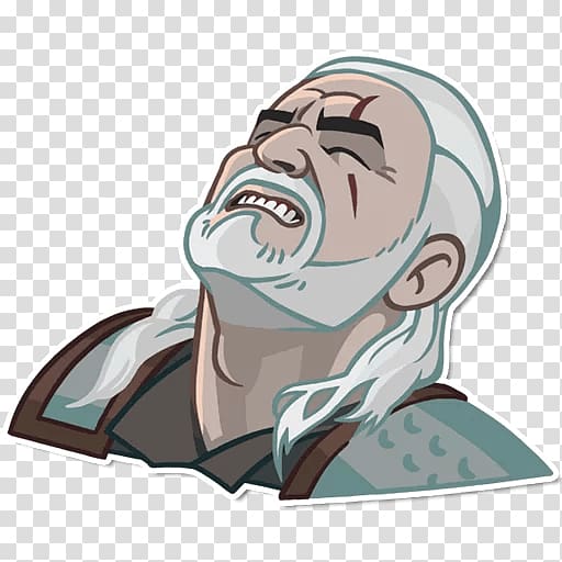 The Witcher 3: Wild Hunt Geralt of Rivia Telegram Sticker, The Witcher transparent background PNG clipart
