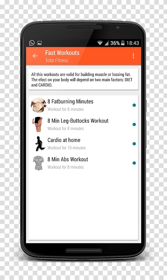 Android Physical fitness Screenshot, fitness app transparent background PNG clipart