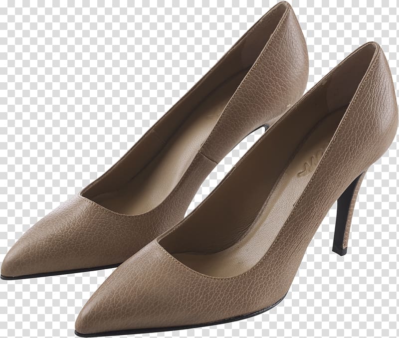 Suede Heel Shoe, trendy style transparent background PNG clipart