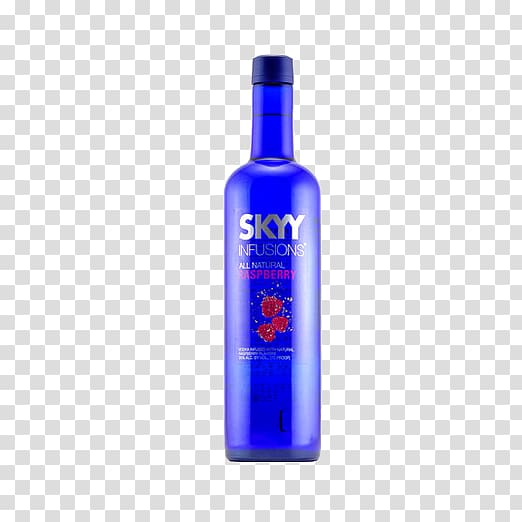 SKYY vodka Whisky Wine Distilled beverage, Deep Blue vodka transparent background PNG clipart