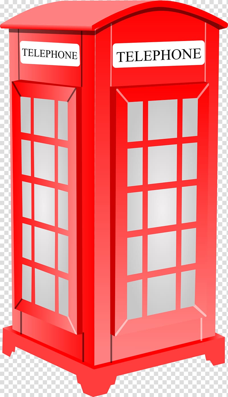 London Telephone booth Red telephone box , booth transparent background PNG clipart