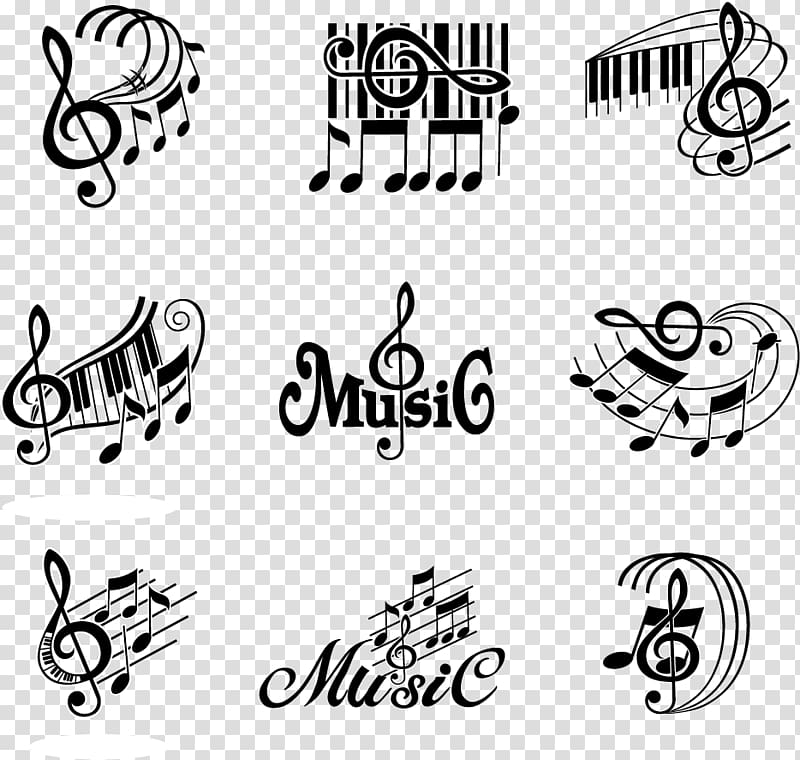Musical note Visual design elements and principles, Musical elements transparent background PNG clipart