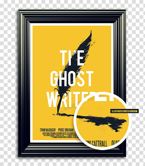 Film poster Ghostwriter Film poster, the ghost festival gold lettering transparent background PNG clipart