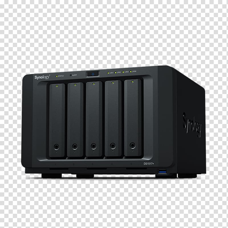 NAS server casing Synology DiskStation DS1517+ Network Storage Systems Synology Inc. Hard Drives Synology DiskStation DS212j, External Storage transparent background PNG clipart