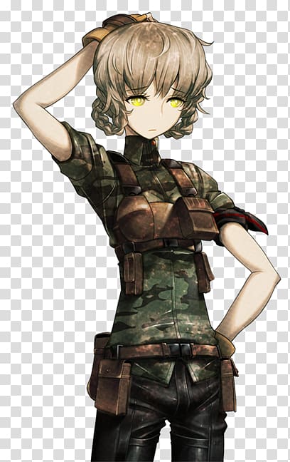 Suzuha Amane Steins;Gate Rintarou Okabe Kurisu Makise Mayuri Shiina, anime military uniform transparent background PNG clipart