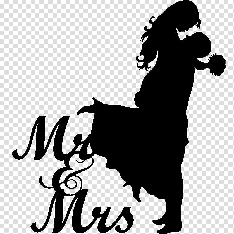 Mr. & Mrs. illustration, Wedding cake topper Birthday cake Bridegroom, married transparent background PNG clipart