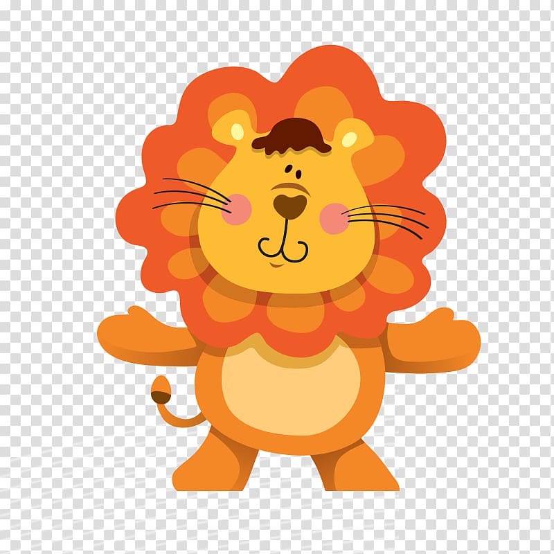 Cartoon Drawing Animal , lion transparent background PNG clipart