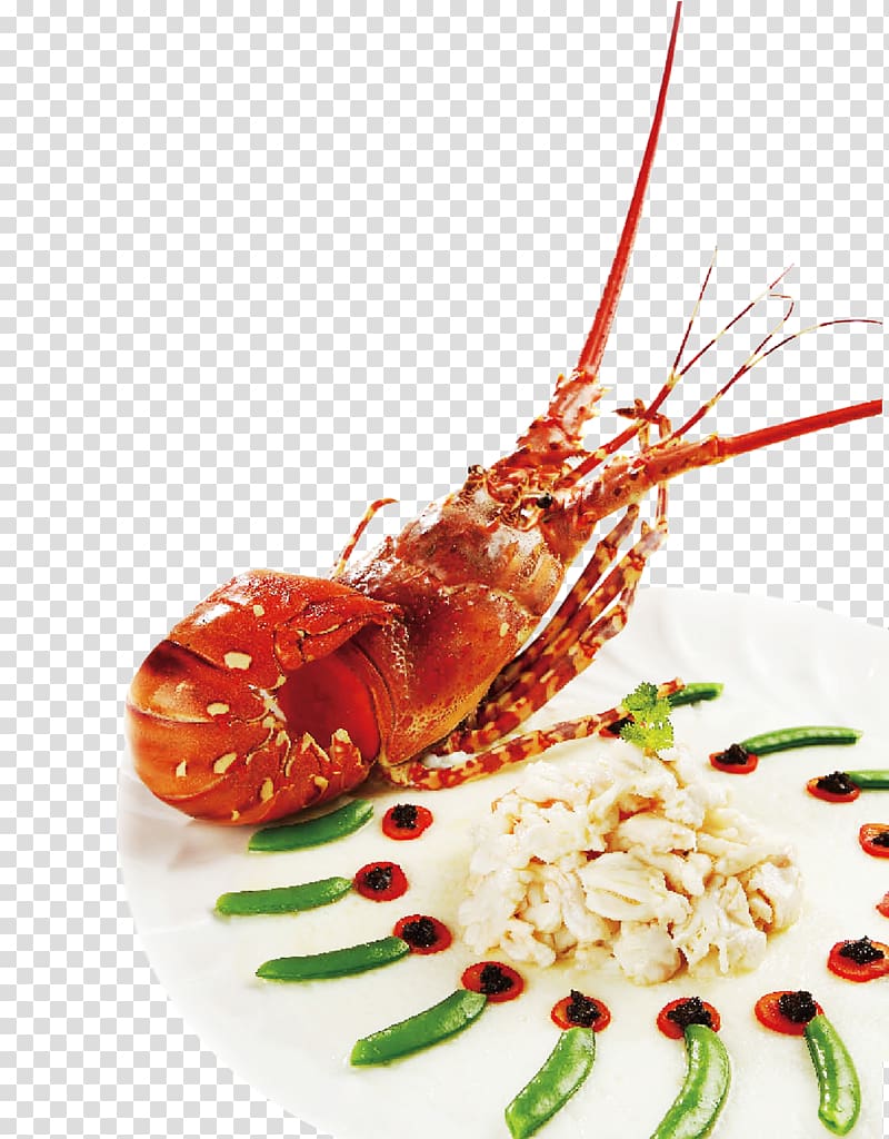 Seafood Lobster Cantonese cuisine Crayfish as food Buffet, Delicious lobster transparent background PNG clipart
