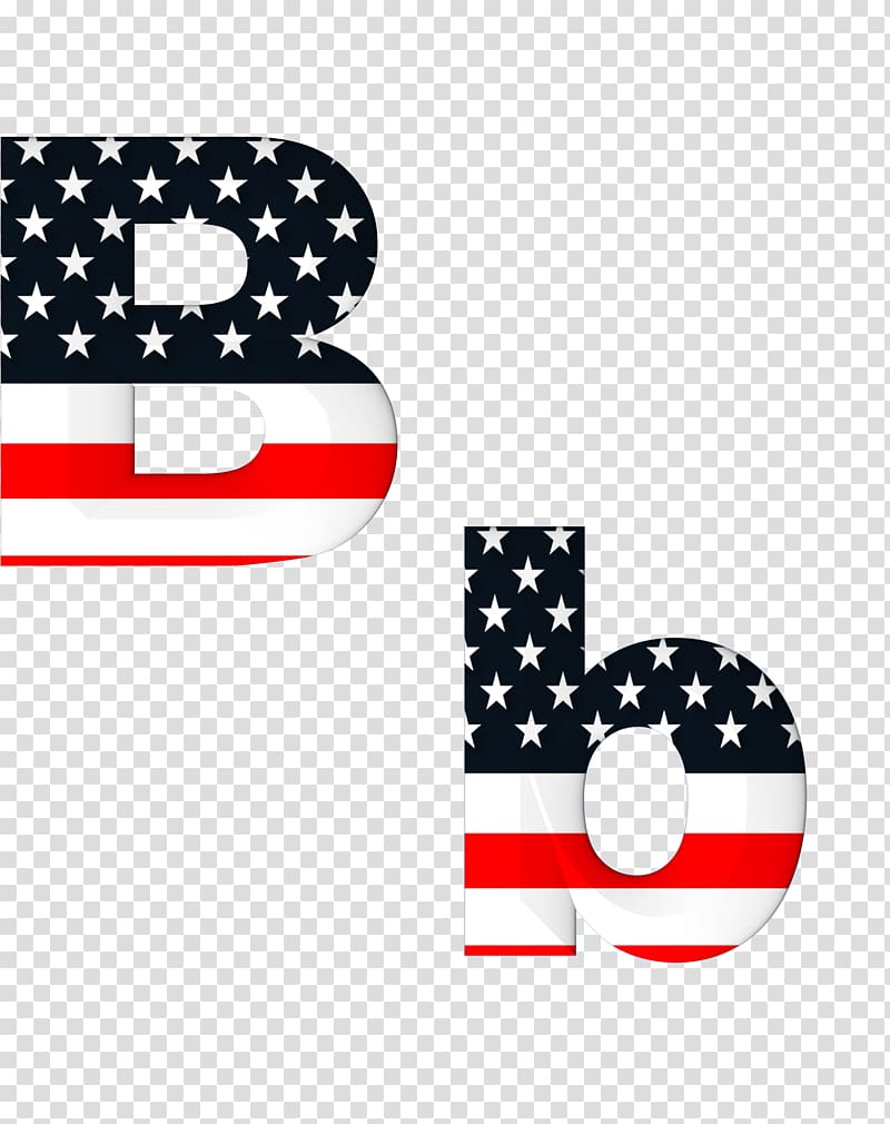 Flag of the United States Alphabet Letter English, english font design transparent background PNG clipart