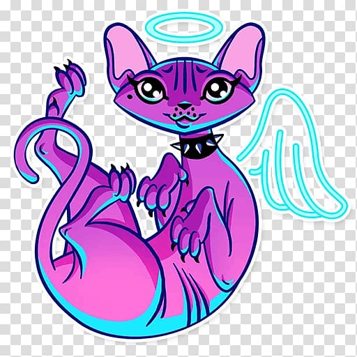 Sticker Whiskers Telegram Cat , Cat transparent background PNG clipart