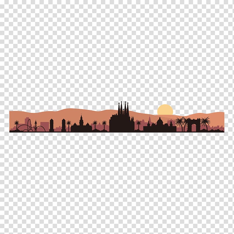 Silhouette , house,city transparent background PNG clipart