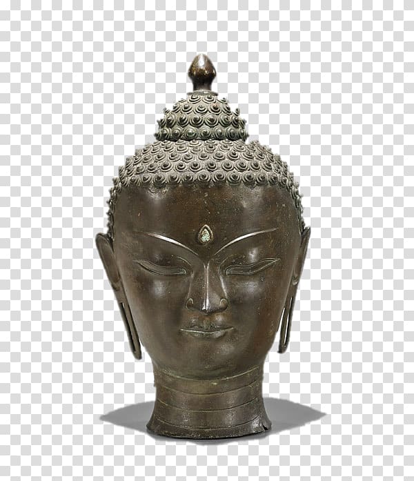Buddharupa Creativity Bronze sculpture, Buddha Creative transparent background PNG clipart
