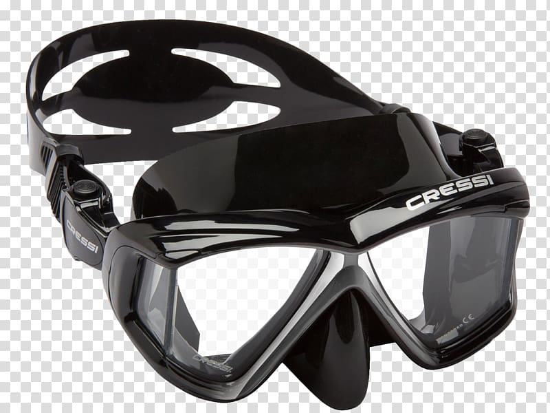 Diving & Snorkeling Masks Cressi-Sub Cressi Panoramic 4 Mask Scuba diving Scuba set, mask transparent background PNG clipart