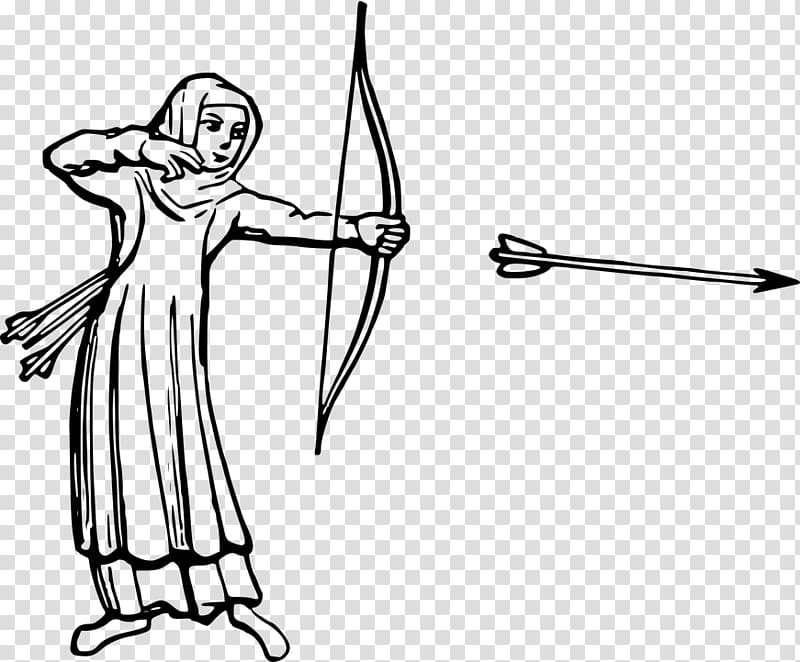 Archery Drawing Hunting , Silhouette transparent background PNG clipart
